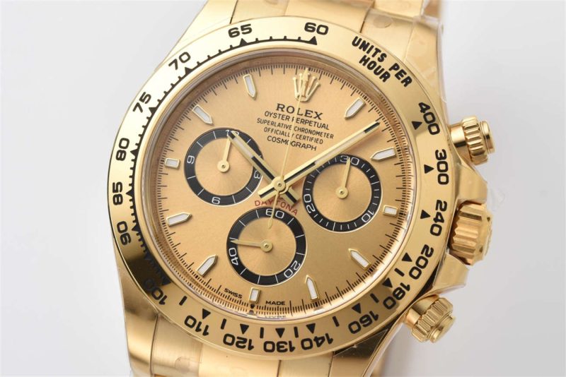 Rolex Daytona 126518LN Champagne Dial Replica – Clean Factory Yellow Gold Chronograph - Image 2