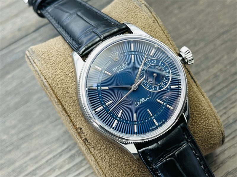 VR Factory Rolex Cellini M50519-0015 Blue Dial Replica 39mm White Gold - Image 2