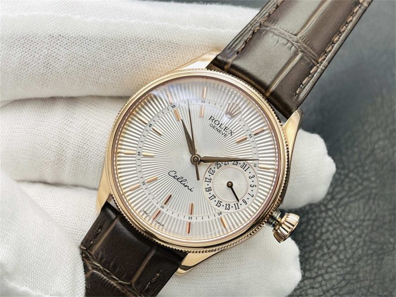 VR Factory Rolex Cellini M50515-0009 Replica – Rose Gold White Dial 39mm - Image 2