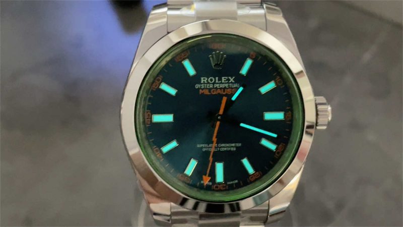 VS Factory Rolex Milgauss 116400GV Z-Blue Real Green Sapphire - Image 2