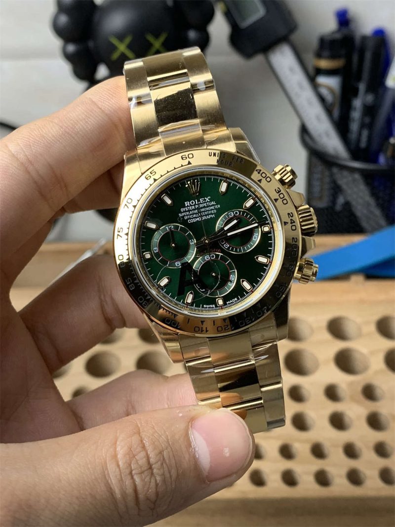 VS Factory Green Gold Daytona 116518LN Heavy Weight Replica – 4130 Clone Rolex Daytona 116518LN - Image 2