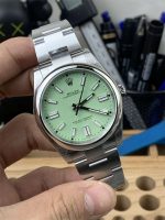 VS Factory Oyster Perpetual 41 M134300-0006 Green Dial Replica – Avocado Green, 904L Steel - Image 2