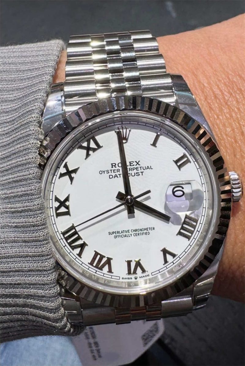 VS Factory Datejust 41 White Roman 126334 Custom Dandong 3235 - Image 2