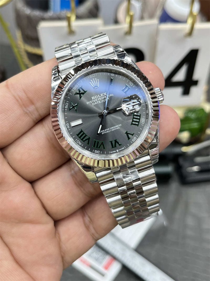 VS Factory Rolex Datejust 41 126334 Wimbledon Slate Dial VS3235 [2026] - Image 2