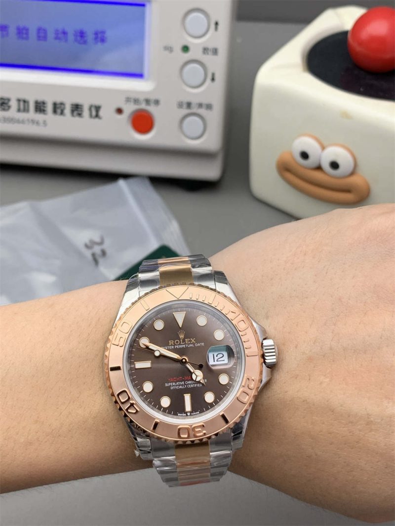 VS Factory Yacht-Master 40 126621 Chocolate Dial Two-Tone Rose Gold (VS3235) - Image 2