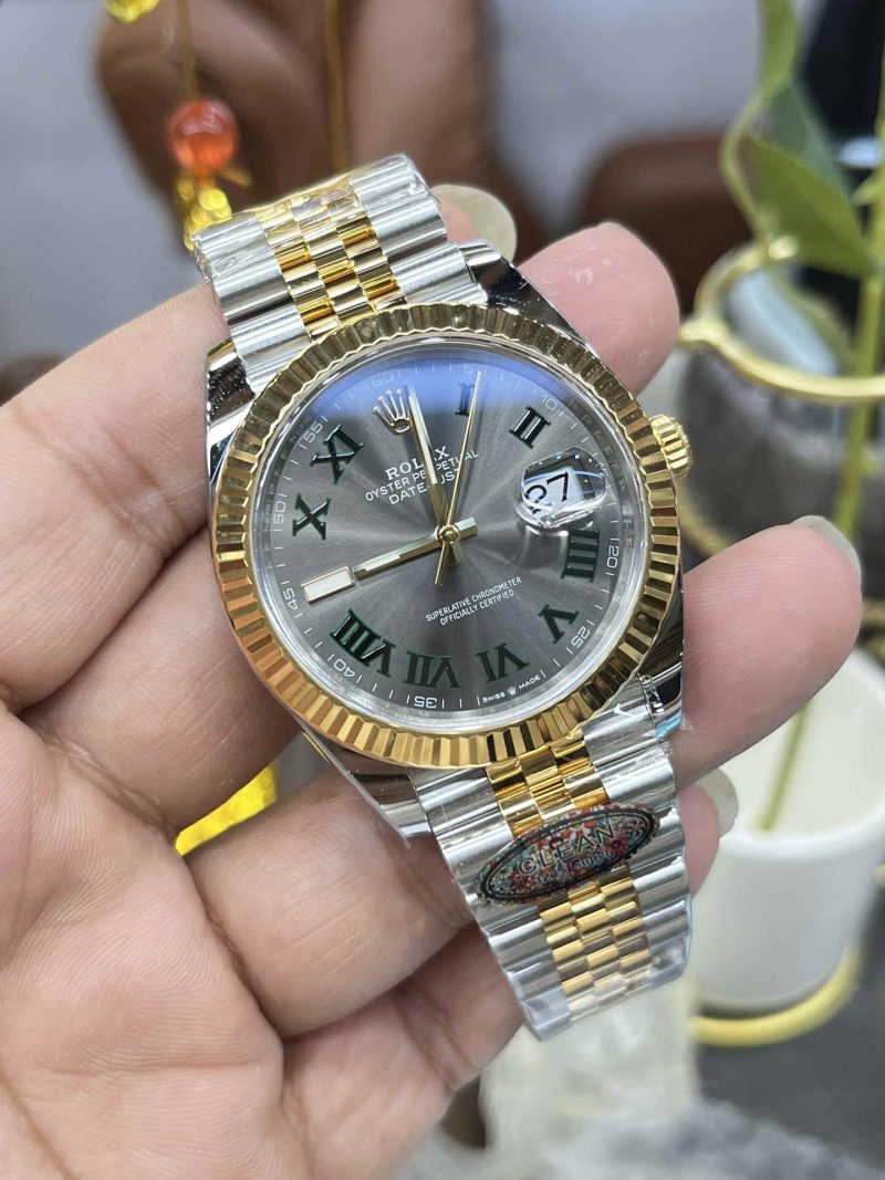Clean Factory 126333-0019 Two-Tone Datejust 41 Wimbledon Dial Replica - Image 2