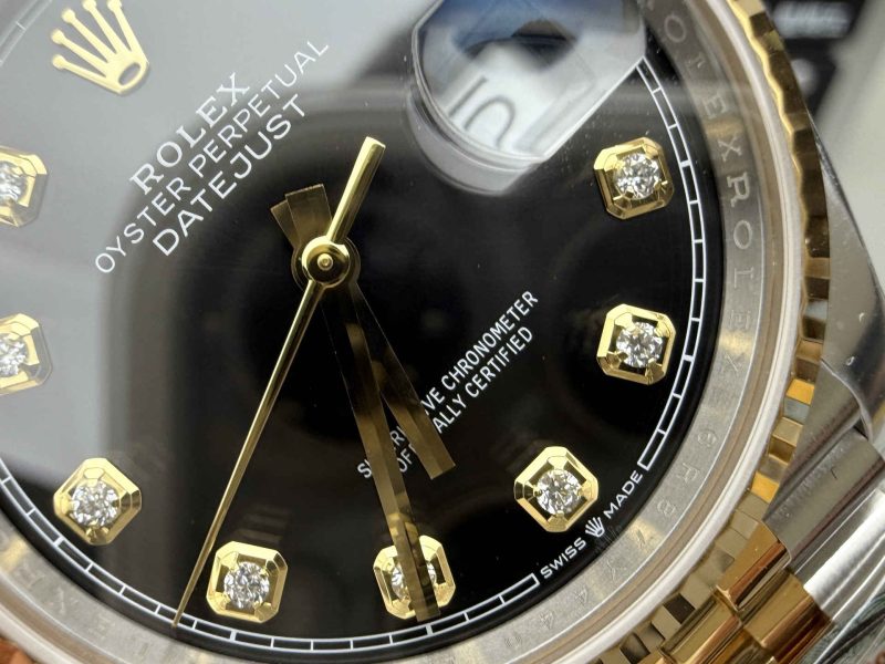 Clean Factory Datejust 126333 Black Dial – Premium Two-Tone Replica Watch - Image 3