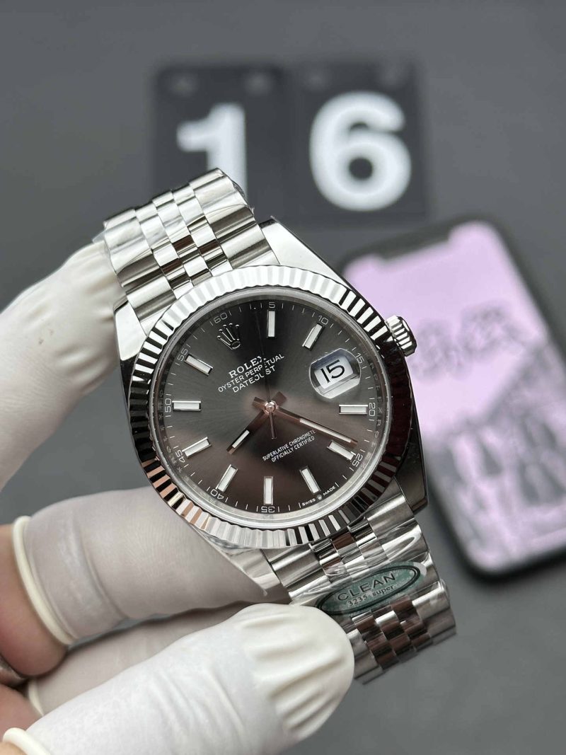 Clean Factory Datejust 41 126334 – 41mm Grey Dial Super Clone 3235 - Image 3