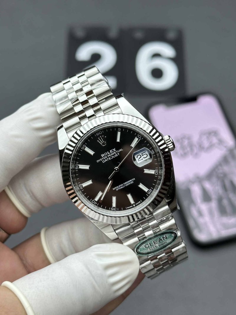 Clean Factory Datejust 41 126334 Black Dial 41mm Super Clone 3235 - Image 3