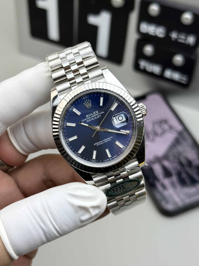 Clean Factory Datejust 41 126334 Blue Dial Super Clone 3235 Two-Tone Steel - Image 3