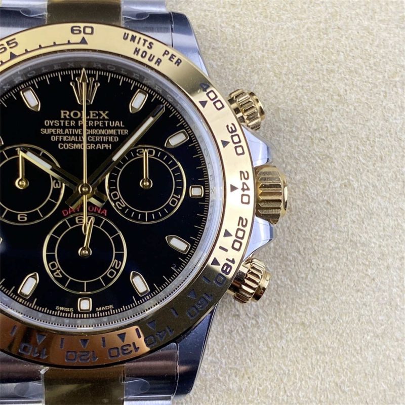 Clean Factory Two Tone Daytona Replica 116503 Black Dial (Dandong 4130) - Image 3