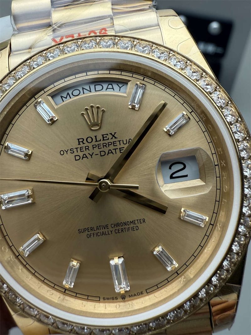 QF Day-Date 36mm Replica – Full-Weight 2836 Movement with Diamond Dial - Clean Factory - Image 3
