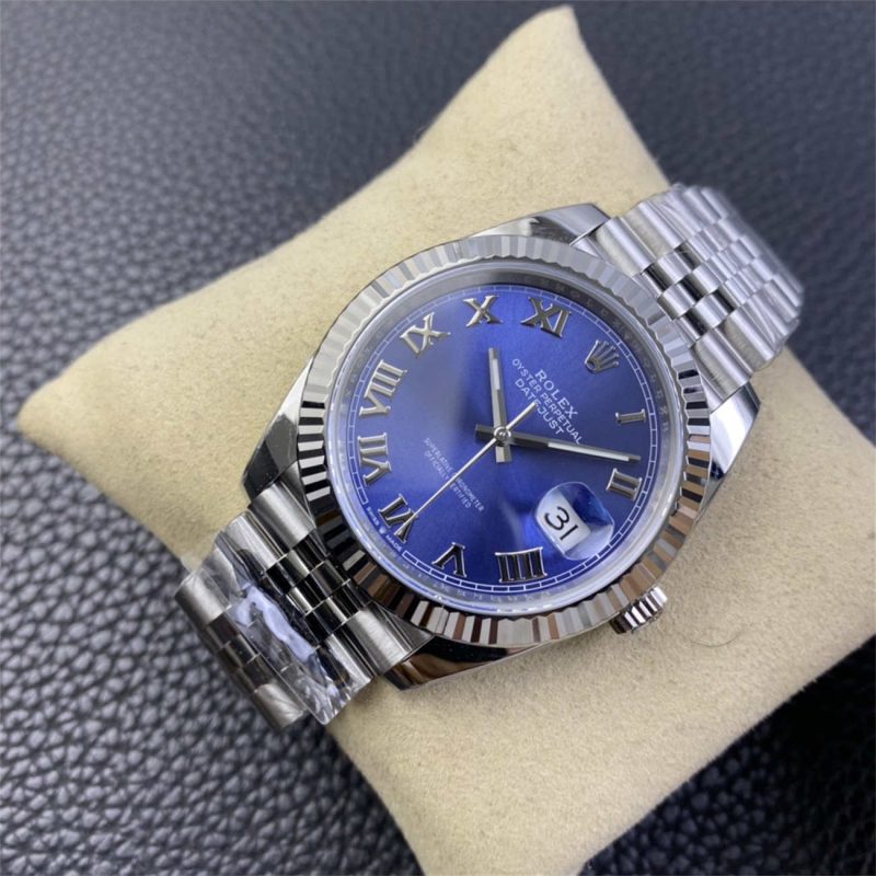 Rolex Datejust 41 Blue Roman Dial – Clean Factory Jubilee Replica Watch - Image 3