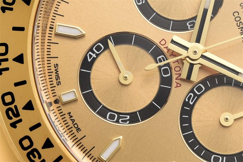 Rolex Daytona 126518LN Champagne Dial Replica – Clean Factory Yellow Gold Chronograph - Image 3