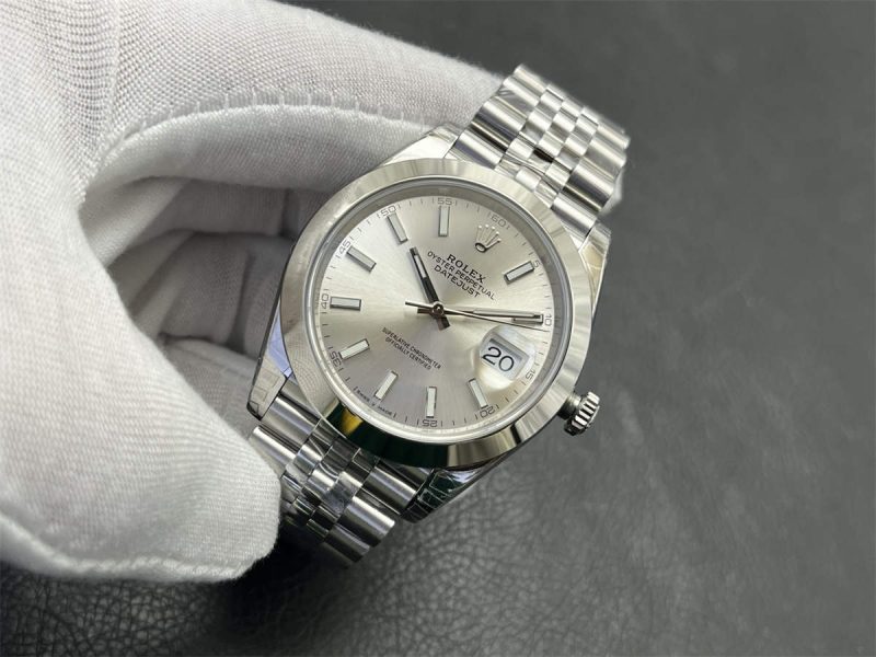 Silver Datejust 41 Replica – Premium 41mm VS Factory Jubilee Silver Dial Rolex Clone - Image 3