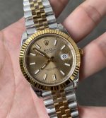 VS Factory Rolex Datejust 41 M126333-0010 Champagne Two Tone Replica - Image 3
