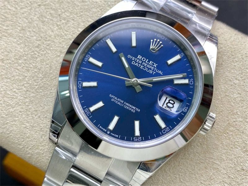 VS Factory Rolex Datejust 41 126300 Blue Dial Replica Watch - Image 3