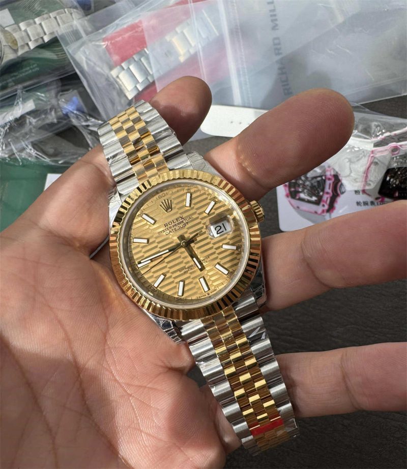 VS Factory Rolex Datejust 41 M126333-0022 Two Tone Replica w/ Dandong 3235 - Image 3