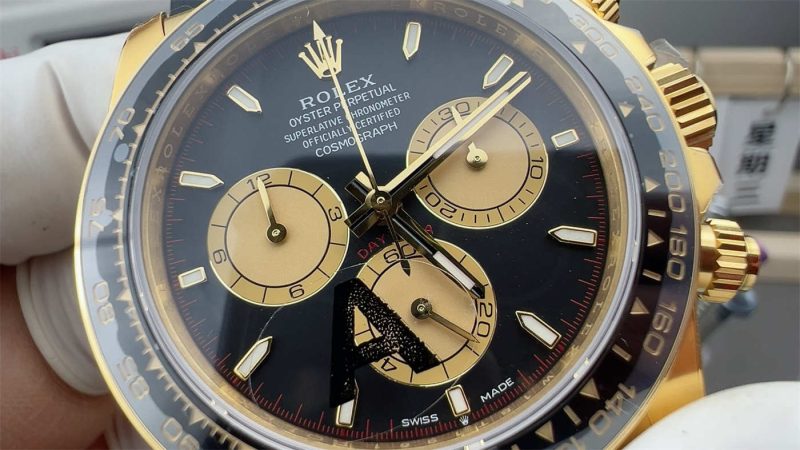 VS Factory Daytona 116518LN Golden Monster Replica | 137g Weighted Clone 4131 - Image 3