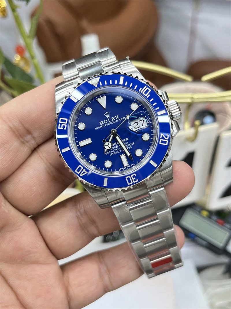 VSF Submariner 116619LB "Smurf" (40mm) – VS3135 Movement [White Gold Plated] - Image 3