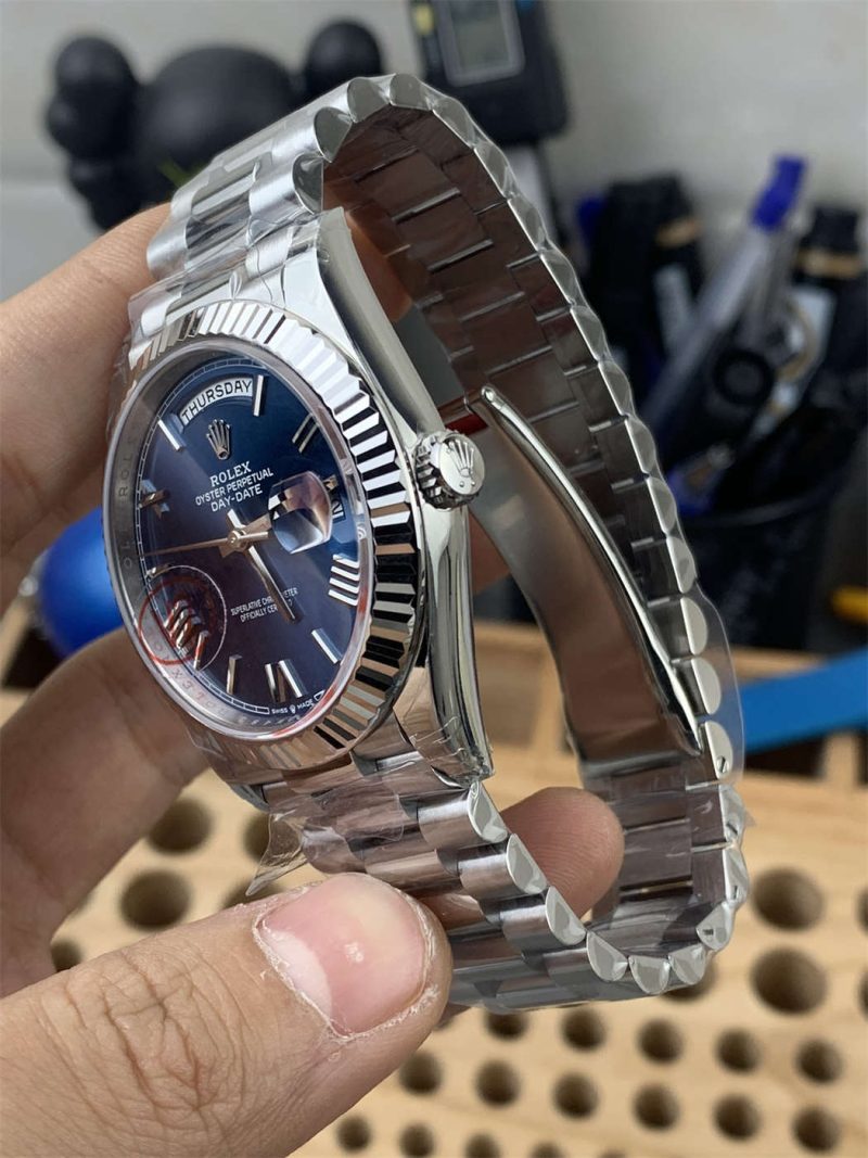 VS Factory Rolex Day-Date 40 228239 Bright Blue Tungsten 182g - Image 3