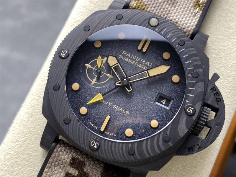 Panerai PAM1513 Submersible Navy SEALs 44mm Carbotech Military Desert Replica - Image 3