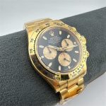 Clean Factory Rolex Daytona 116508 Replica - Yellow Gold Black Dial (Dandong 4130) - Image 4