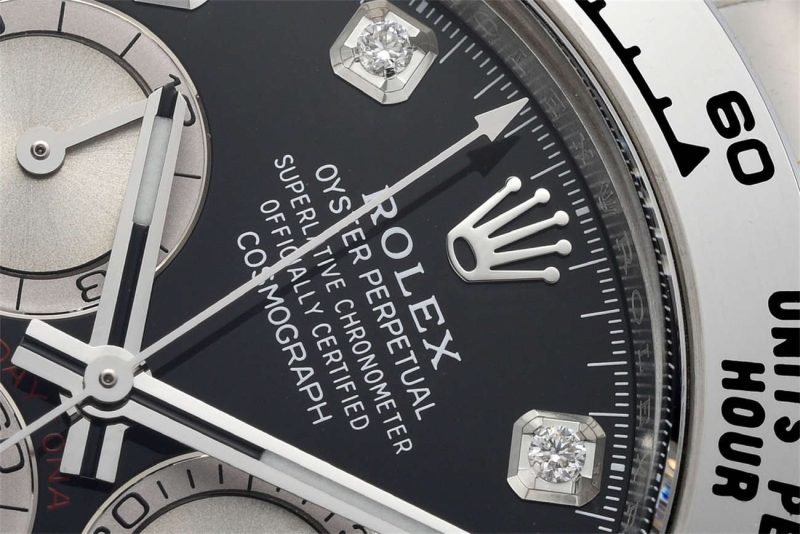 Clean Factory Rolex Daytona 126509 Replica - White Gold Black Diamond Dial (4131) - Image 4