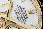 Clean Factory Rolex Daytona 126518LN Replica - White Dial Gold Oysterflex (4131) - Image 4