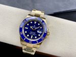 Clean Factory Rolex Submariner 126618LB – 41mm Full Gold Blue Replica - Image 4