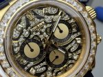 Rolex Daytona 116588 TBR Replica – Custom Diamond Dial Yellow Gold Chronograph - Image 4