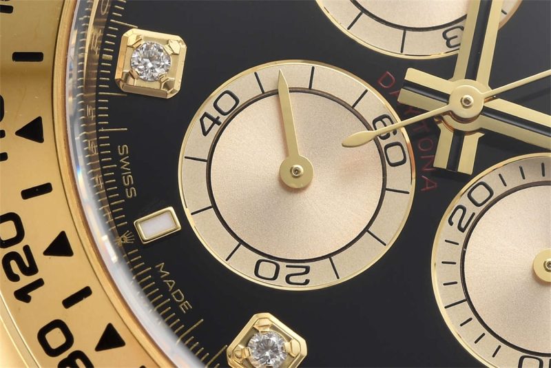 Rolex Daytona 116518LN Black Dial Replica – Clean Factory 18K Gold - Image 4