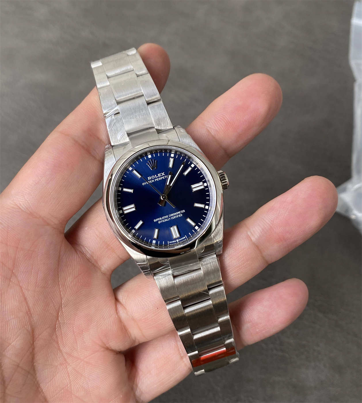 Rolex Oyster Perpetual Blue Dial Replica | ROLLEXTER