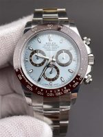 VS Factory Ice Blue Daytona 116506 Replica | Clone 4130 Platinum Look Rolex Daytona 116506 - Image 4