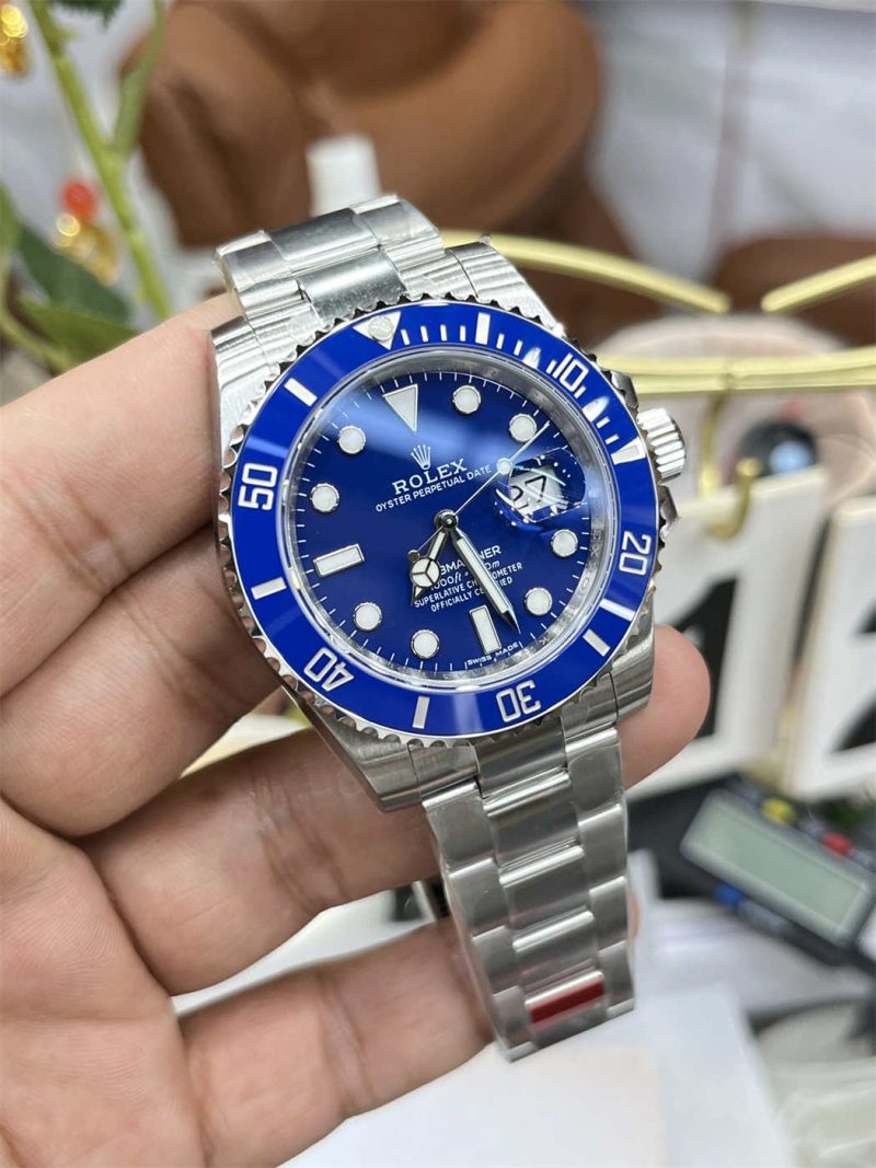 VSF Submariner 116619LB "Smurf" (40mm) – VS3135 Movement [White Gold Plated] - Image 4
