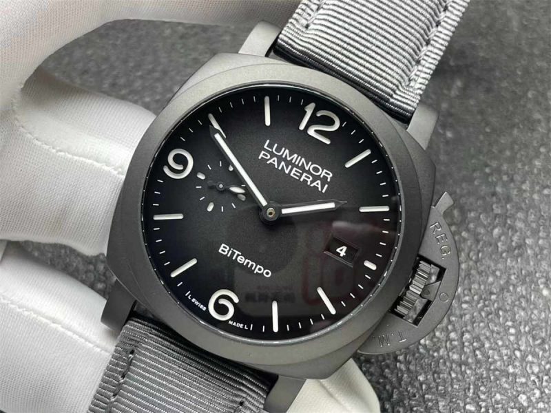 VSF Panerai PAM1467 44mm Luminor BiTempo Titanium DLC NY Limited Replica - Image 4