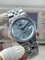 3B Factory Rolex Land-Dweller 127386TBR-0001 Replica – Platinum Look, Diamond Bezel, 163g Full Weight - Image 4