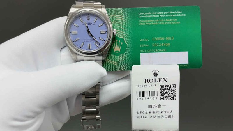 Clean Factory 124300 Purple Dial 41mm Oyster Perpetual Replica - Image 4