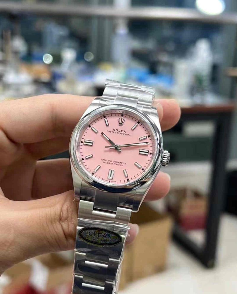 Clean Factory 126000 Pink Dial 36mm OP Replica - Image 4