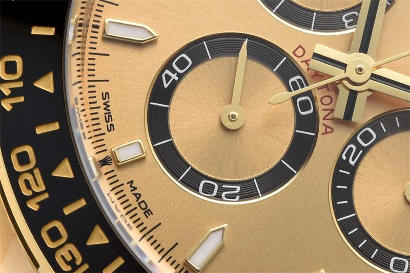 Rolex Daytona 126518LN Replica – 18K Yellow Gold Oysterflex Chronograph - clean factory - Image 5