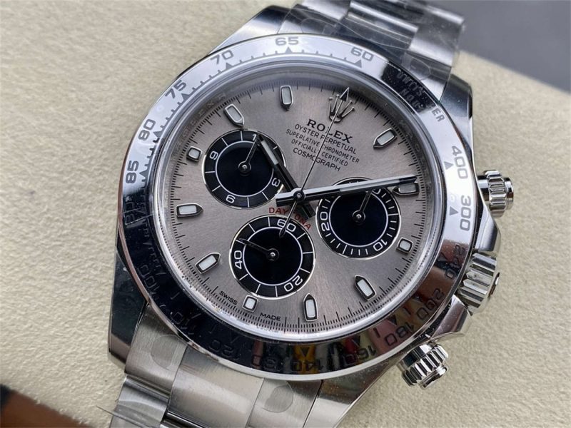 Rolex Daytona 126509 Cement Dial Replica – Clean Factory White Gold Bracelet - Image 5