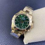 Rolex Daytona 116508 Green Dial Replica – Clean Factory Yellow Gold 4130 - Image 5