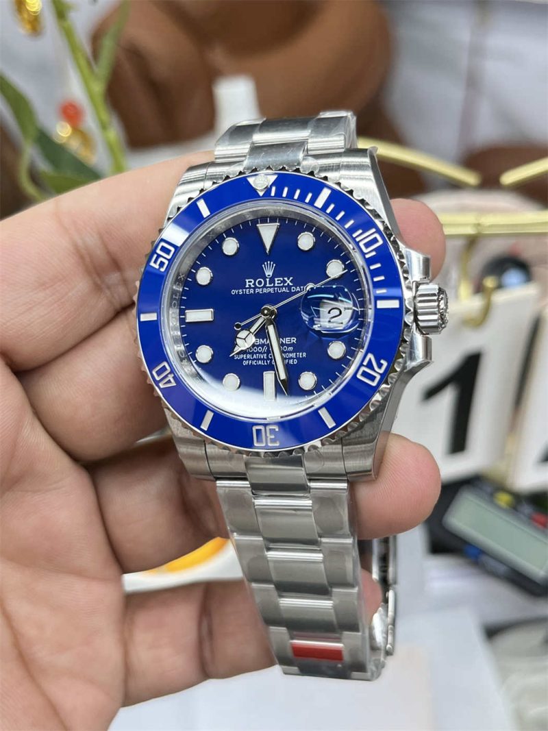 VSF Submariner 116619LB "Smurf" (40mm) – VS3135 Movement [White Gold Plated] - Image 5