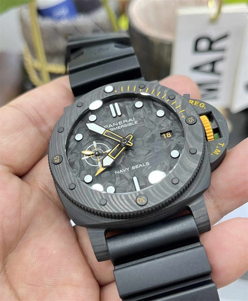 VSF Panerai PAM1324 44mm Submersible Carbotech-Style Carbon Replica - Image 5