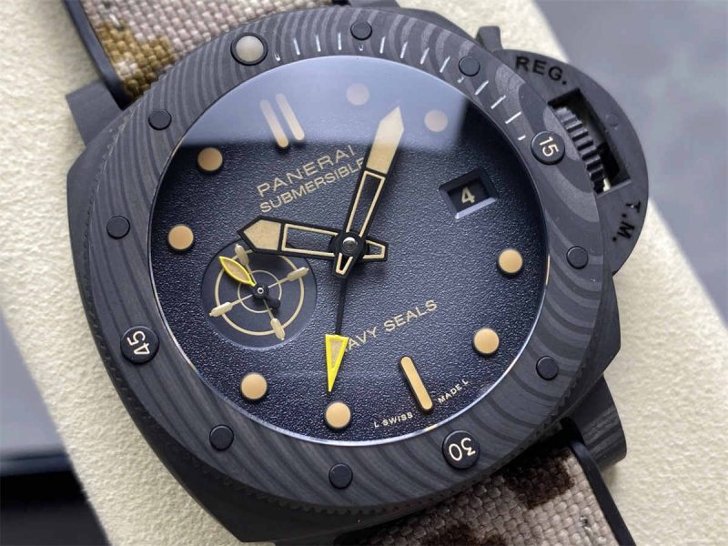 Panerai PAM1513 Submersible Navy SEALs 44mm Carbotech Military Desert Replica - Image 5