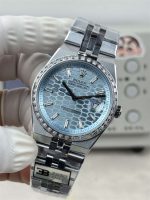 3B Factory Rolex Land-Dweller 127386TBR-0001 Replica – Platinum Look, Diamond Bezel, 163g Full Weight - Image 5