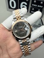 Rolex Datejust 41 126333 Two-Tone Rose Gold Green Roman Dial 1:1 Homage - Image 6