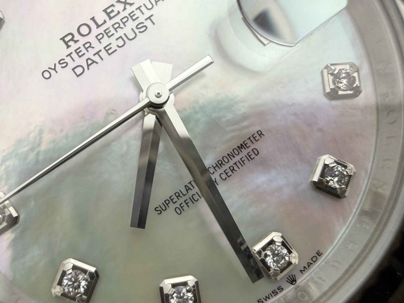 Clean Factory Datejust 41 126334 MOP Dial Moissanite Super Clone 3235 - Image 6