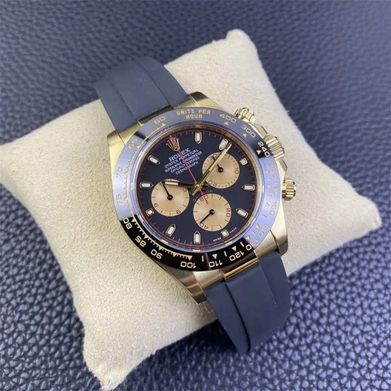 Clean Factory Rolex Daytona 116518LN Replica - John Mayer Gold Dial - Image 6