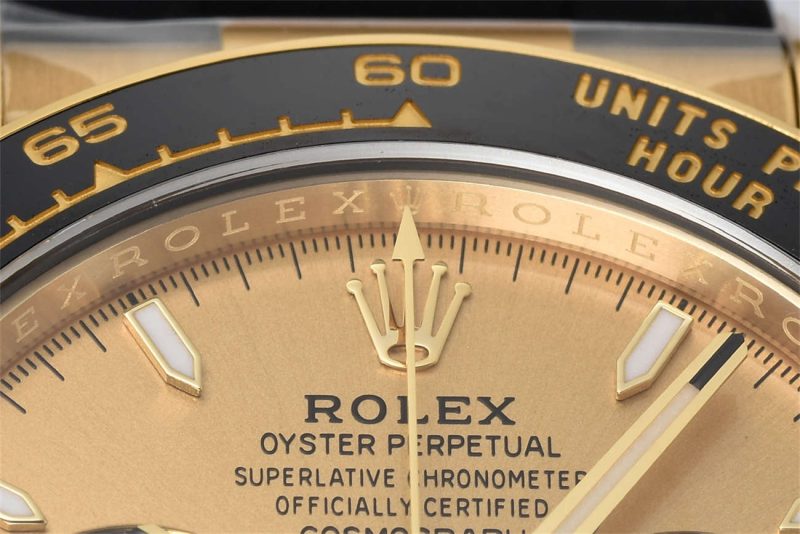 Rolex Daytona 126518LN Replica – 18K Yellow Gold Oysterflex Chronograph - clean factory - Image 6